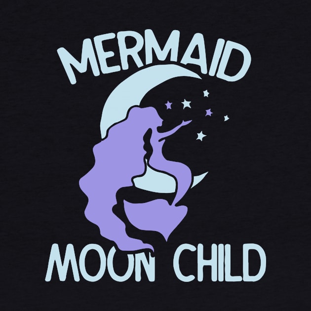 Mermaid moon Child by bubbsnugg